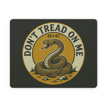 Don't Tread On Me PU Leather Mouse Mat — Gadsden Snake Desk Pad