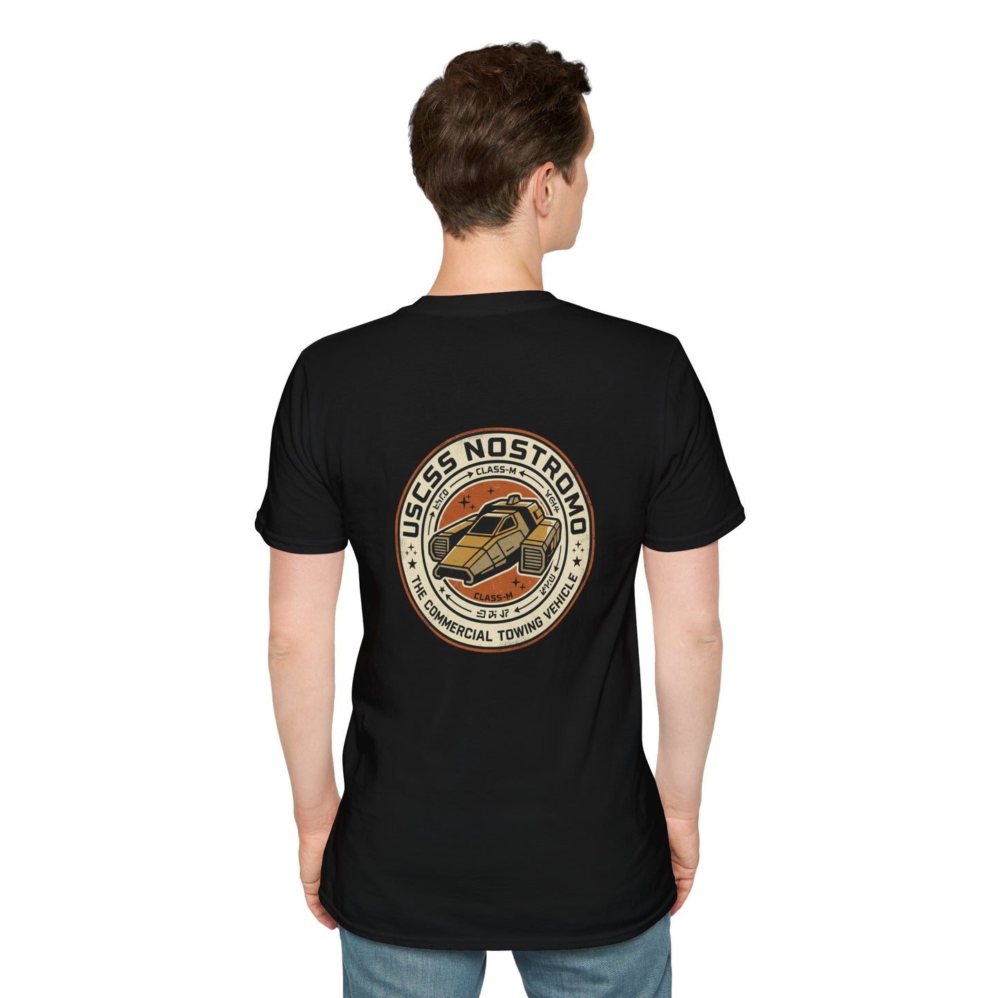 USCSS Nostromo Ship Patch T-Shirt — Vintage Sci‑Fi Chest Graphic