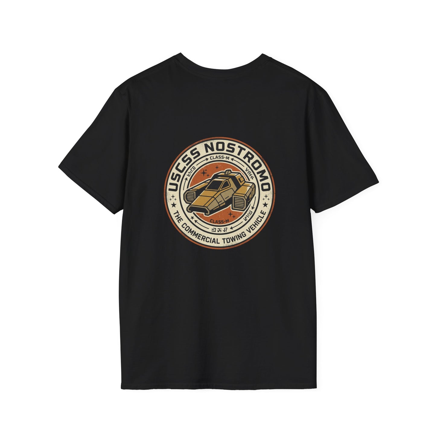 USCSS Nostromo Ship Patch T-Shirt — Vintage Sci‑Fi Chest Graphic