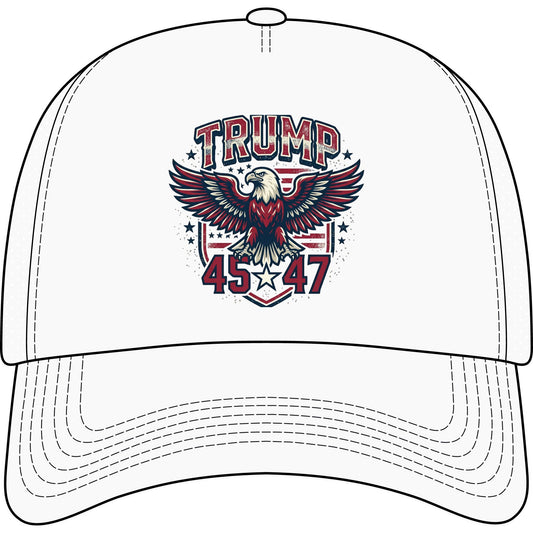 Trump 45→47 Eagle Trucker Hat